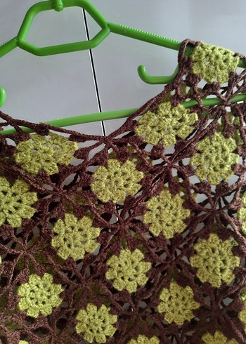 Kız Çocuk Örgü Bohem Püsküllü Panço - Görsel 6