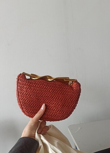 Beden Zara metal saplı mini çanta