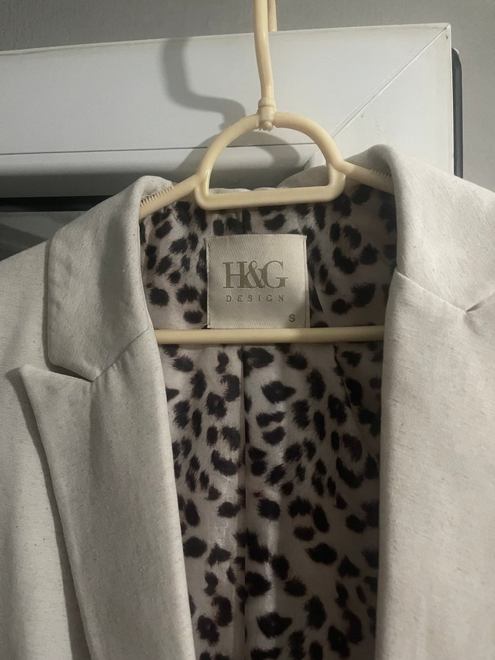 Düğmeli Gri Midi Blazer - Görsel 2