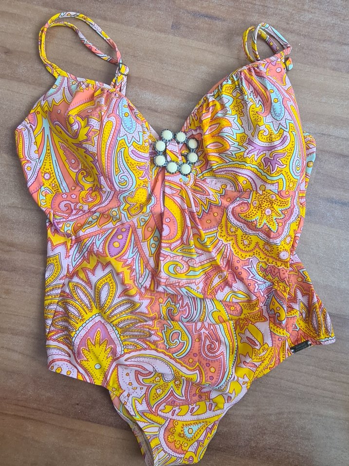 Etnik desenli renkli mayo - Görsel 3