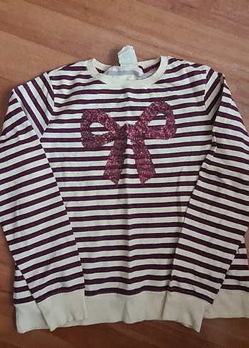 Çizgili sweatshirt - Görsel 2