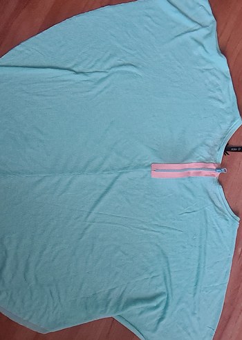 Yarasa kol turkuaz tşhirt - Görsel 4