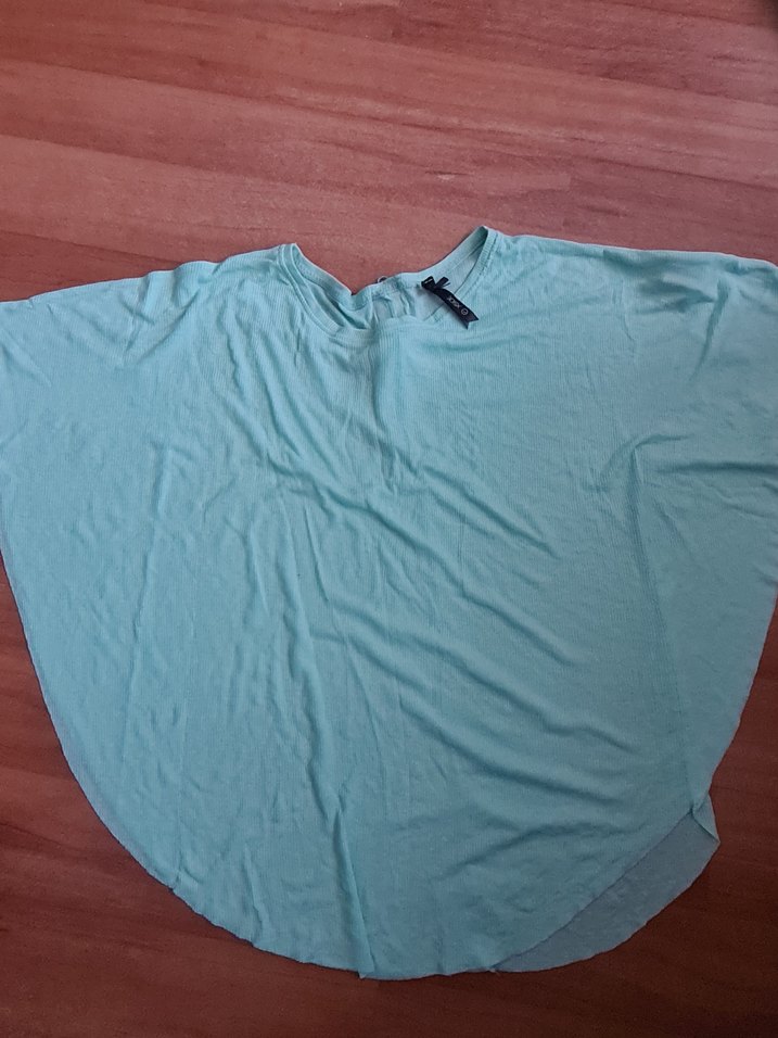 Yarasa kol turkuaz tşhirt - Görsel 3