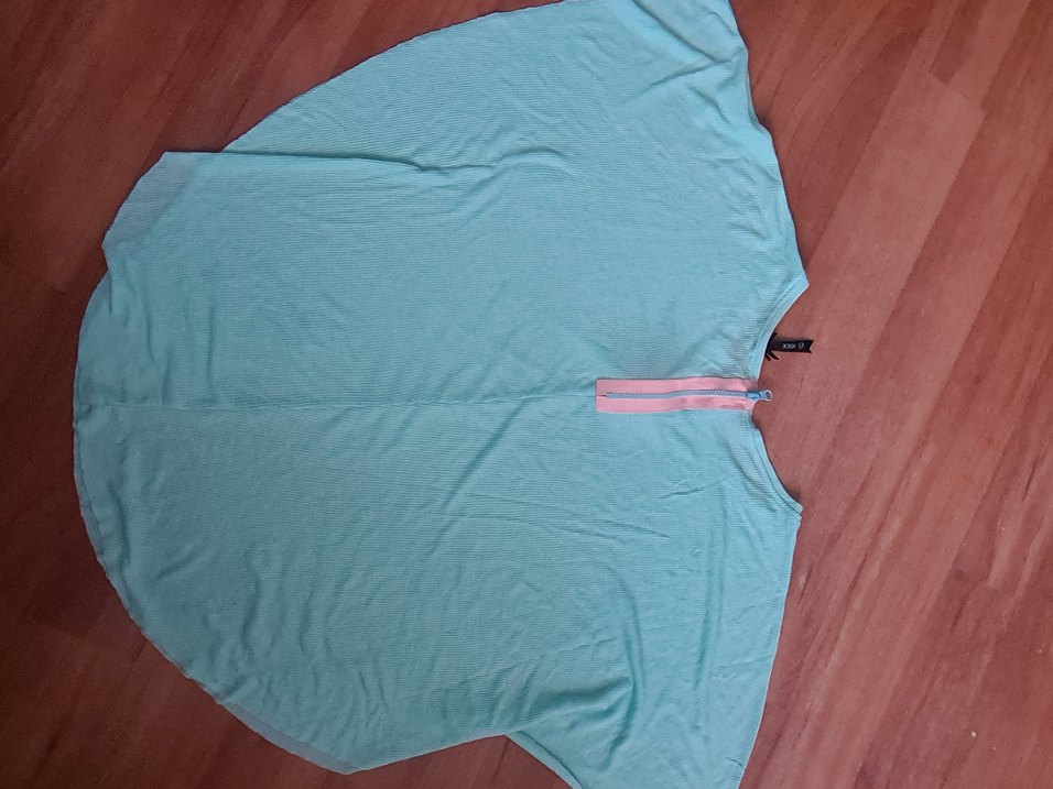 Yarasa kol turkuaz tşhirt - Görsel 4