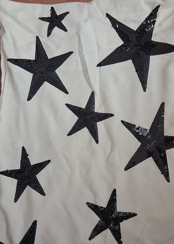 Beyaz Straplez Payetli Midi Elbise - Görsel 2