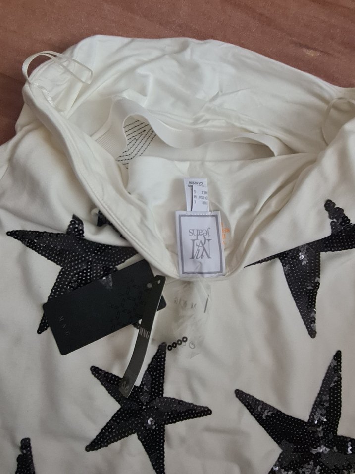 Beyaz Straplez Payetli Midi Elbise - Görsel 5