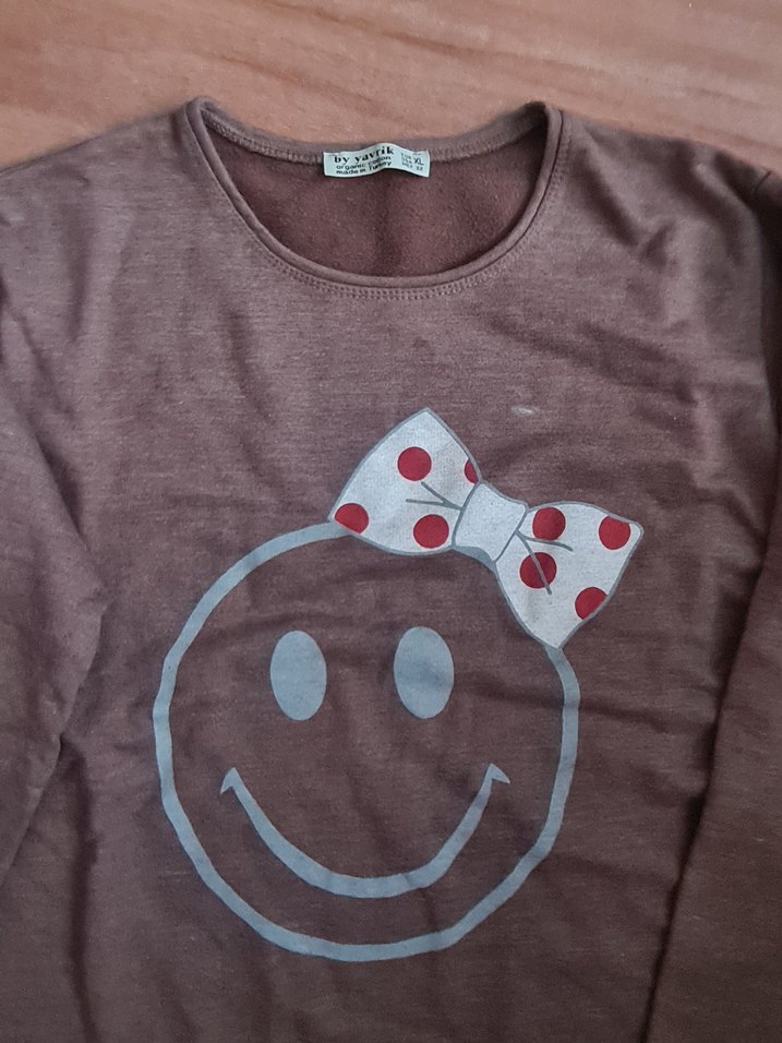 Kahverengi sweatshirt - Görsel 2