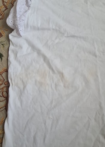 Kısa Kollu Beyaz Kadın tşhirt - Görsel 2