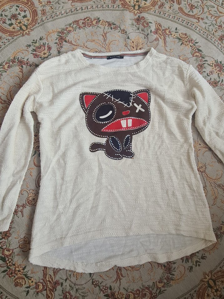 Nakışlı Uzun Kollu bluz - Görsel 3