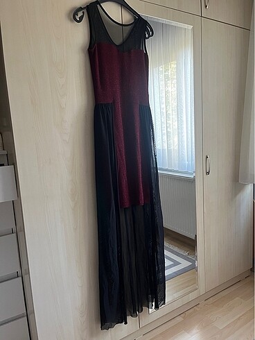 Bordo Abiye - Görsel 3