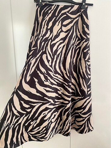 m Beden Zebra desenli etek