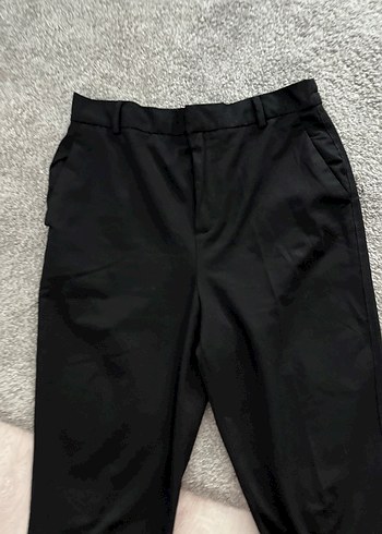 Zara Siyah Rahat Kesim Kadın Kumaş Pantolon