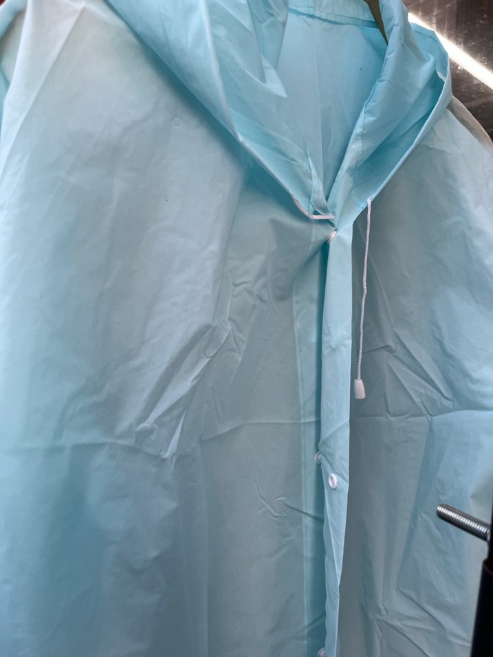 Mavi Uzun Kollu Yağmurluk - Görsel 2