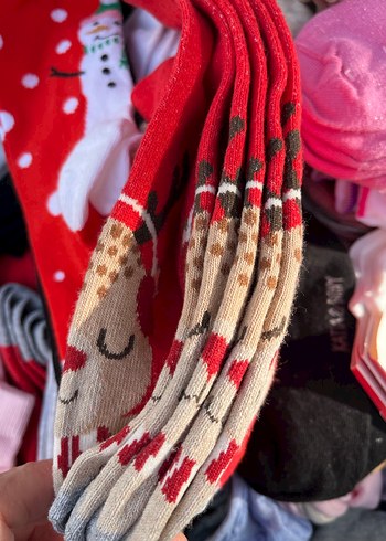 Renkli Tie-Dye Desenli Çorap - Görsel 4