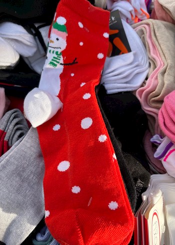 Renkli Tie-Dye Desenli Çorap - Görsel 6