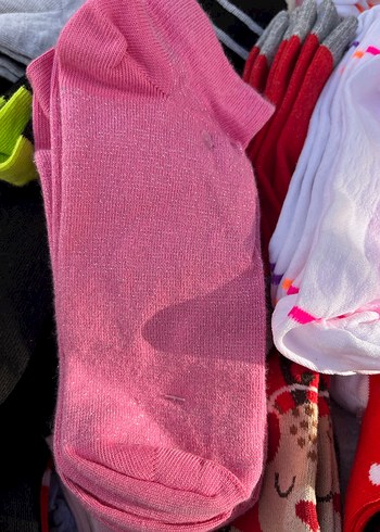 Renkli Tie-Dye Desenli Çorap - Görsel 8