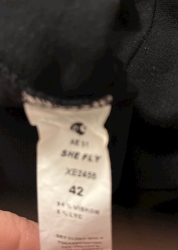 Degaje yakalı elbise - Görsel 7