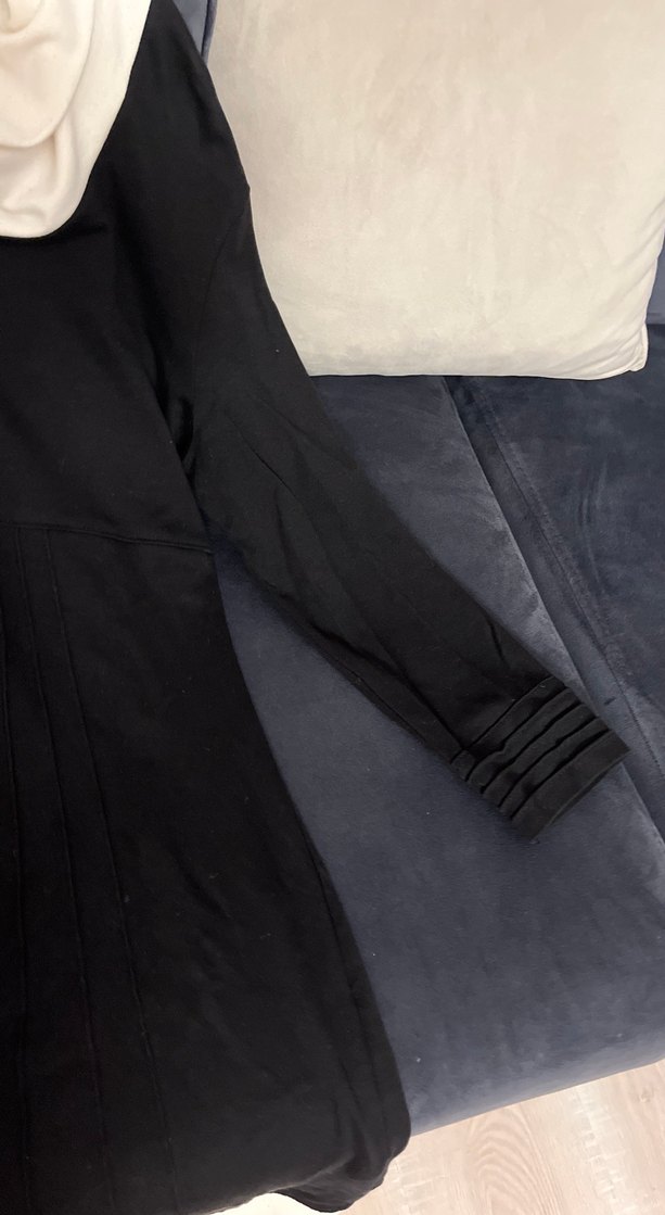 Degaje yakalı elbise - Görsel 3