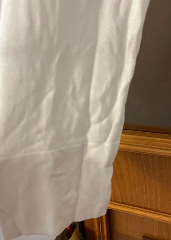 Beyaz V Yakalı Kadın Triko - Görsel 4