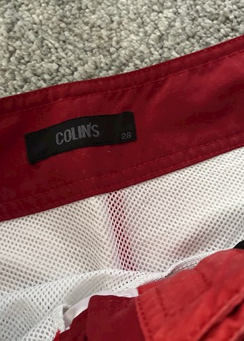 Kırmızı Baskılı Erkek Deniz Şortu - Görsel 5