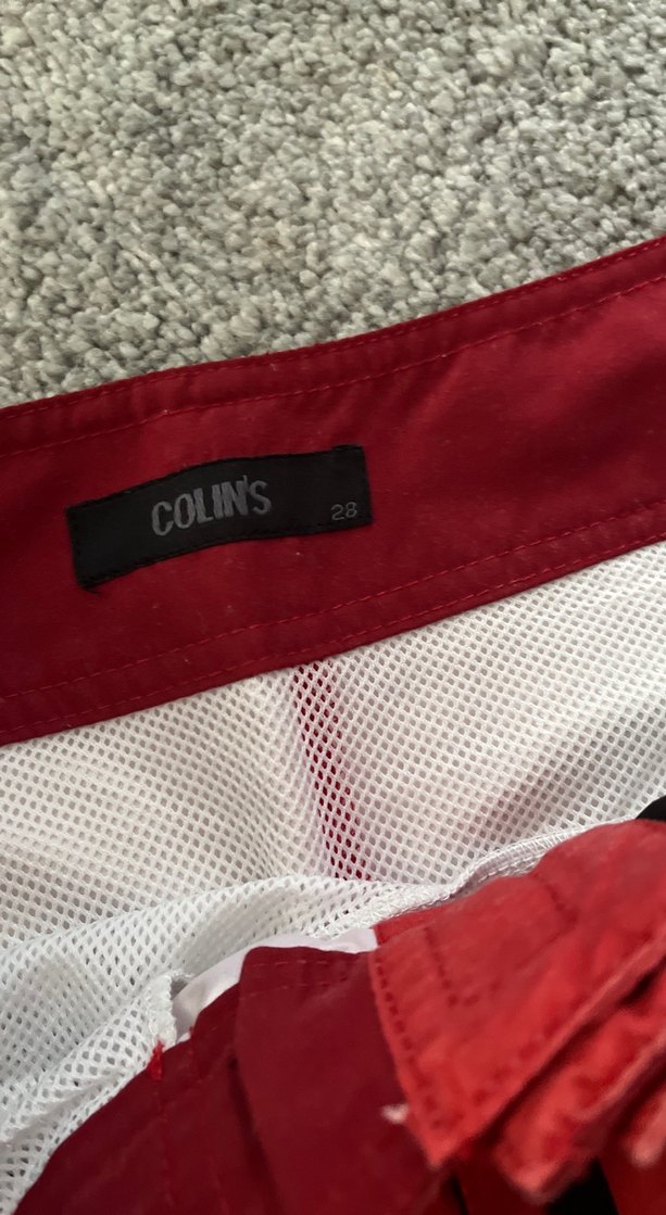 Kırmızı Baskılı Erkek Deniz Şortu - Görsel 5