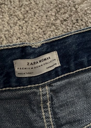 28 Beden lacivert Renk Geniş Paça Midi Kadın Kot Pantolon