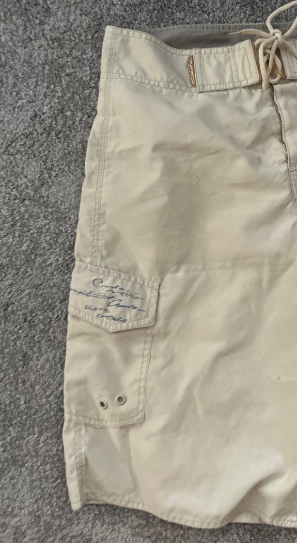 Gri Beyaz Mini Erkek Şort - Görsel 2