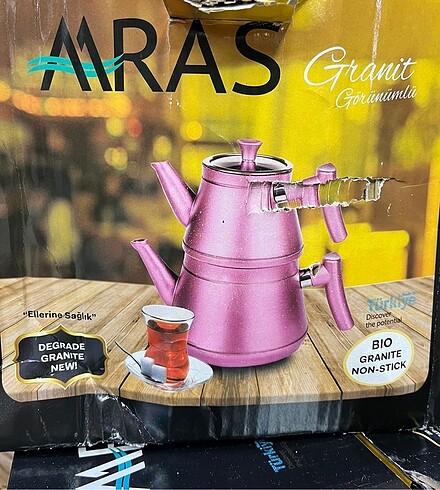  Beden gri Renk Çaydanlık