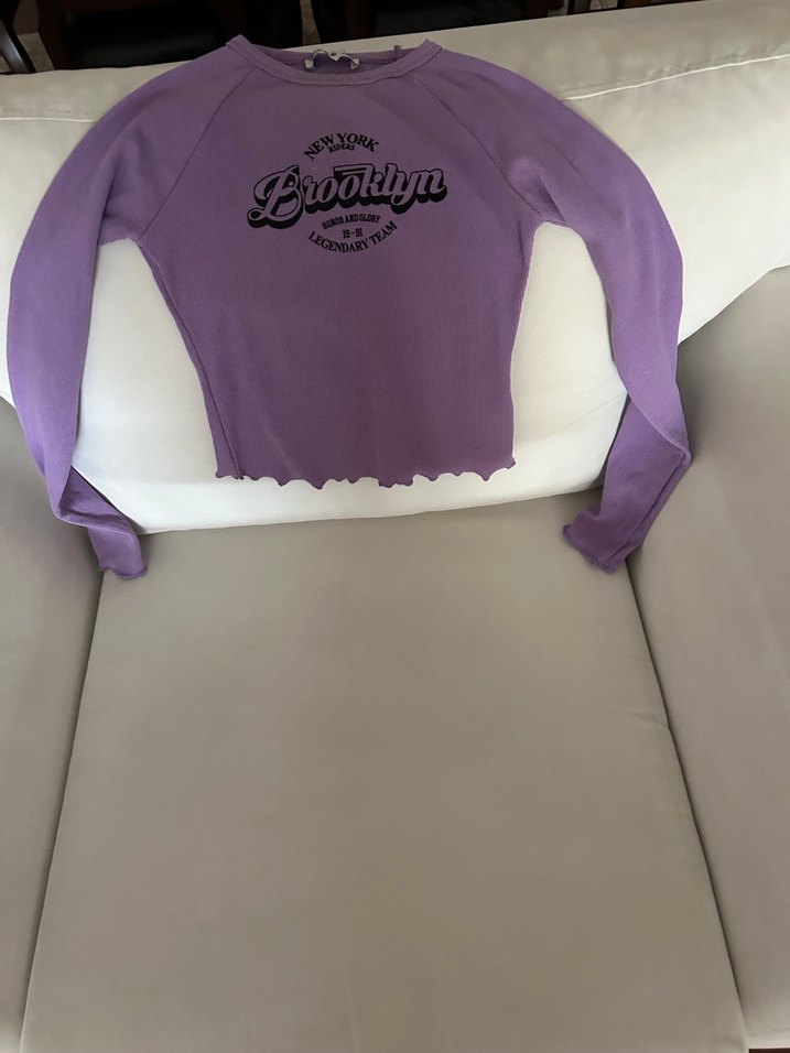 Mor Renkli Kadın tişört - Görsel 4