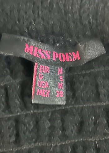 Nakışlı Siyah Mini Etek - Görsel 3