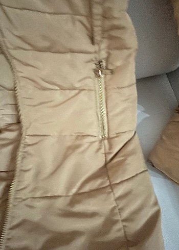 Chima marka Kadın Kışlık Kemerli Kürklü mont - Görsel 5