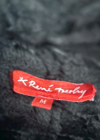 Siyah Nakışlı Fransız Rene Derhy marka Süet UzunKadın manto - Görsel 4