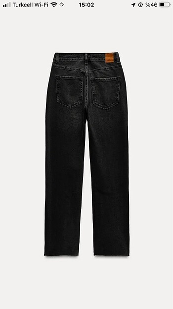 34 Beden Zara z1975 yüksek bel straight