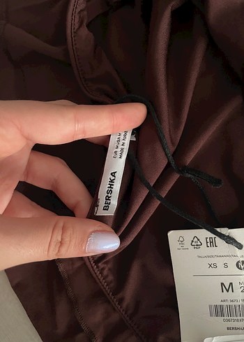 Bershka Kahverengi Straplez Bluz - Görsel 4