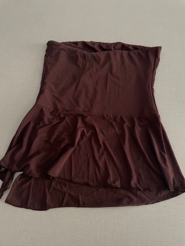 Bershka Kahverengi Straplez Bluz - Görsel 3