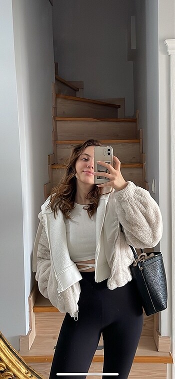 xs Beden bağcıklı crop