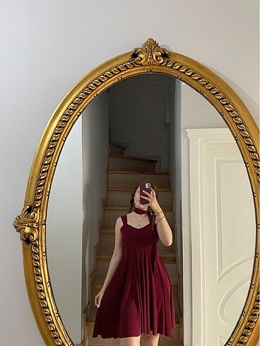 bordo elbise