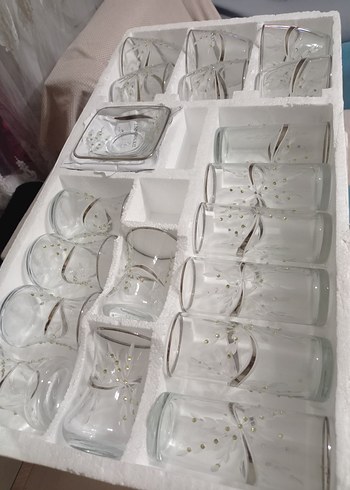 Beyaz Cam Bardak Seti - Görsel 6