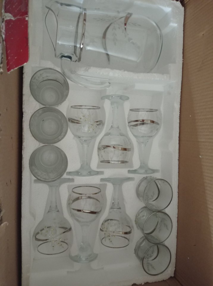 Beyaz Cam Bardak Seti - Görsel 2