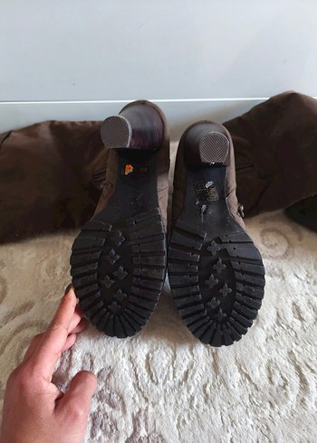 Kadın haki yeşil Süet Tokalı Dizüstü Bot - Görsel 3