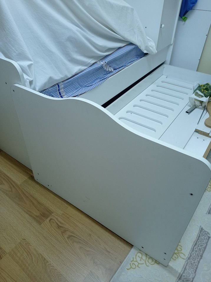 Beyaz büyüyen Bebek Beşiği - Görsel 3