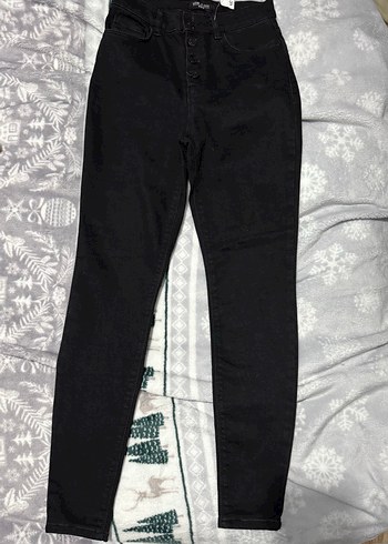 38 Beden siyah Renk Siyah Jüpiter Süper Skinny Fit Kadın Jean Pantolon