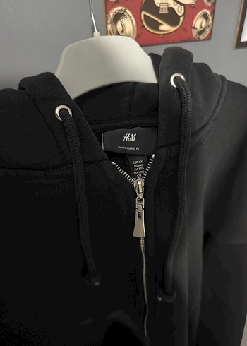 H&M oversize siyah hırka