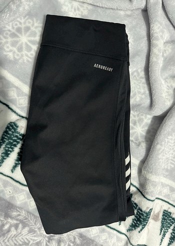Siyah Adidas Aeroready Spor Tayt