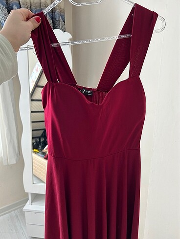 Bordo elbise