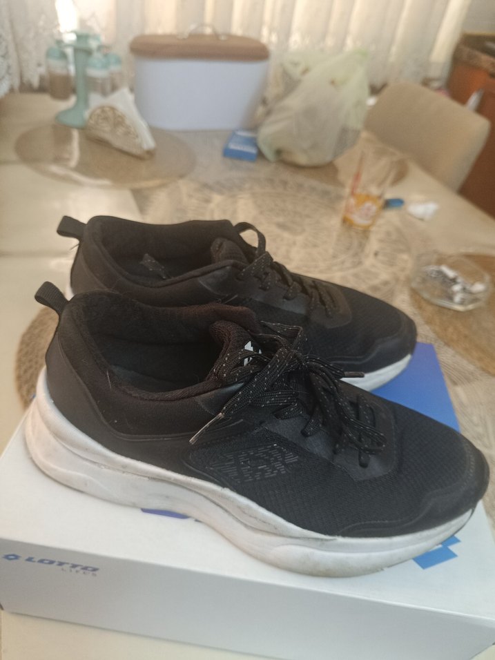 Lotto Siyah Erkek kadın Bağcıklı ayakkabı - Görsel 2