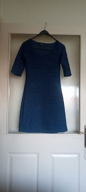 Diğer Mavi kalem elbise yeni 