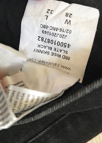 28 Beden siyah Renk Calvin kleın kot