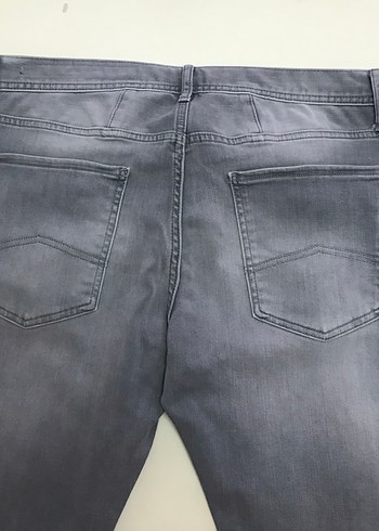 34 Beden Gri Erkek Denim Pantolon