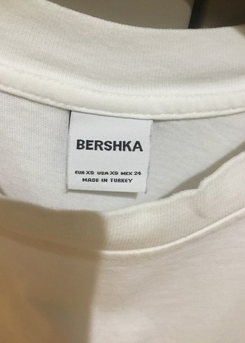 xs Beden Beyaz Baskılı Tişört